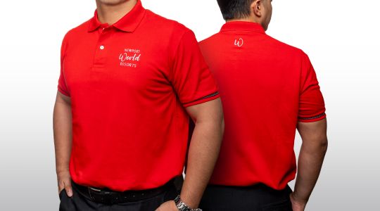Nwr Knitted Polo Shirt - Red 